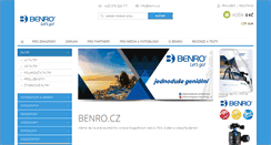 Desktop Screenshot of benro.cz
