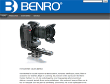 Tablet Screenshot of benro.nl